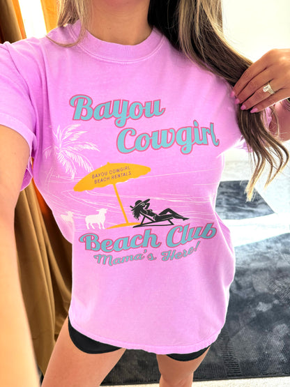 Mama's Here Tee- Neon Tide