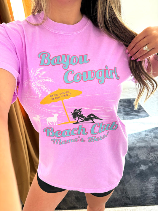 Mama's Here Tee- Neon Tide
