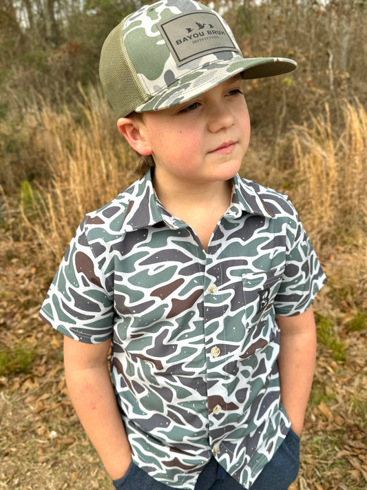 Lil' Bruh Backwater Button-Down